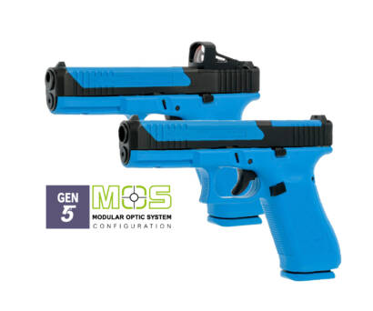 blue glock training pistols
