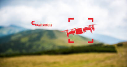 smartshooter flying over a mountain